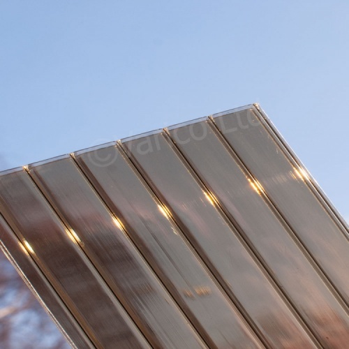 16mm Triplewall Polycarbonate Roofing Sheet Bronze